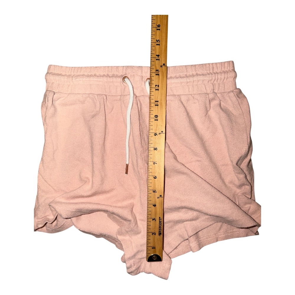 Volcom Live In Lounge Fleece Peach Sweat Shorts, Medium (8) - Picture 8 of 9